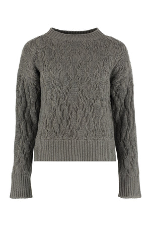 Cable knit sweater-0